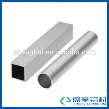 aluminium square and flat tube profile with colourful powder coating for aluminum profile in Zhejiang China